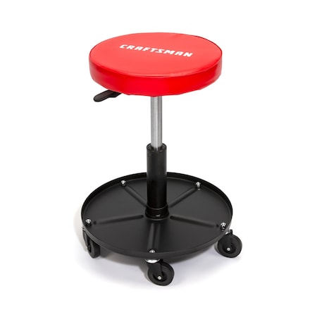 Craftsman Adjustable Height Rolling Creeper Stool with Storage Tray CMXZSAJ93382